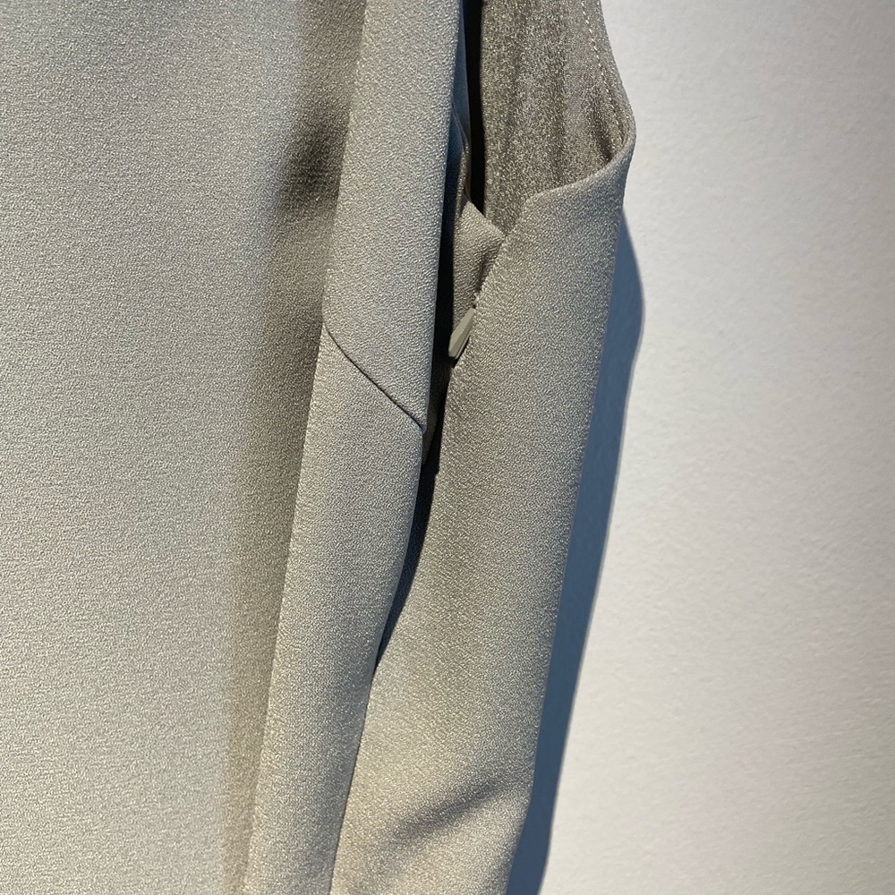 Reiss Light Gray Cowl Neck Midi Dress - Picture 7 of 11